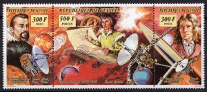 Guinea 1994 Sc#1262 Copernicus/Newton/Kepler Strip (3) Perforated MNH RARE