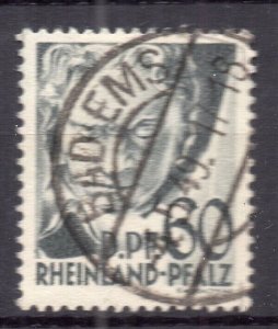Germany Wurttemberg 1948 Early Issue Fine Used 60pf. Postmark NW-05915