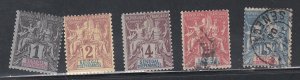Senegal Mixture of Early French Colony Stamps, Used