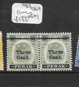 MALAYA PERAK  (P1001B) TIGER 3C/50C SG 85+85A PR  MNG 