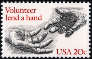 SC#2039 20¢ Volunteerism Single (1983) MNH