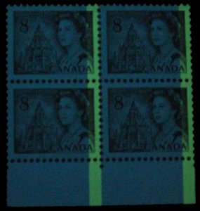 Canada #544p G2aR Tagging Error Block of 4; MNH