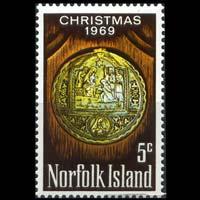 NORFOLK IS. 1969 - Scott# 125 Christmas Set of 1 NH
