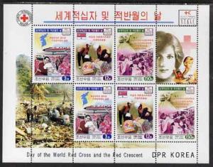 North Korea 2002 Red Cross & Red Crescent perf sheetl...