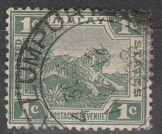 Malaya #38    F-VF Used (S5826)