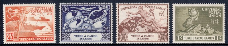Turks and Caicos Islands - Scott #101-104 - MNH - Lt. crease #103 - SCV $3.65