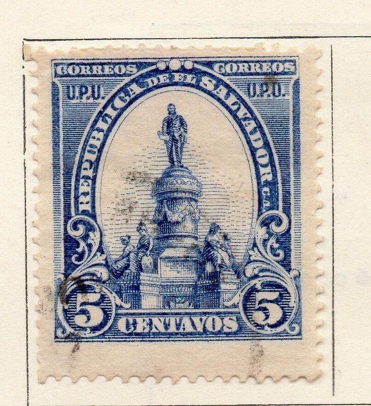 Salvador 1908 Early Issue Fine Mint Hinged 5c. 298229