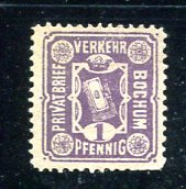 Germany Private (local) Town Bochum Mint  Mi 11 Used 8554