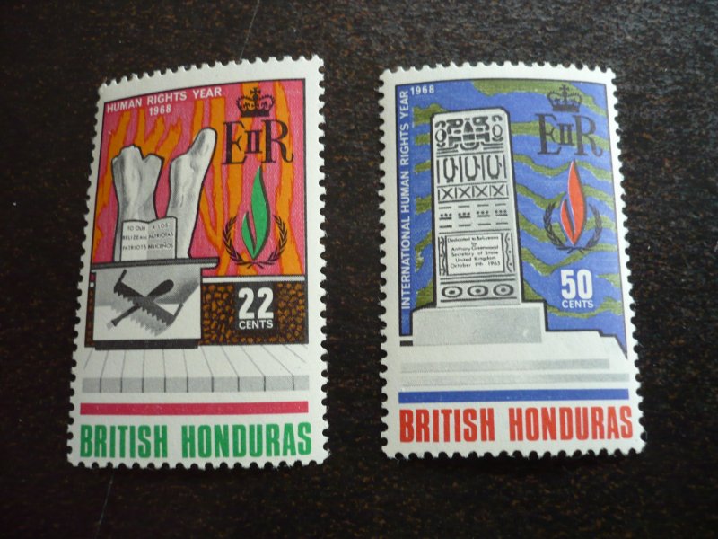 Stamps - British Honduras - Scott# 212-213 - Mint Never Hinged Set of 2 Stamps