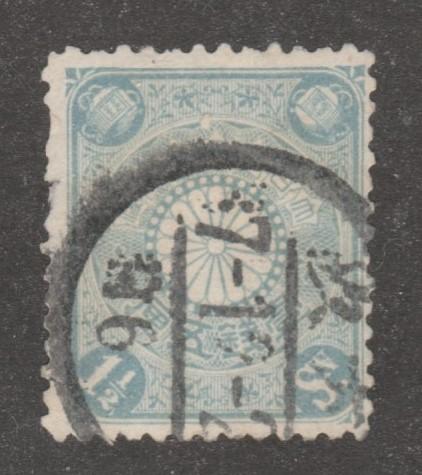 Japan Stamp Scott# 94,used,  light blue, good pm, #M692