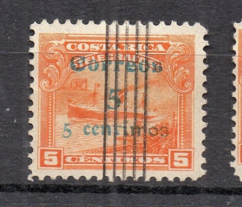 Costa Rica 1907 Early Issue Fine Used 5c. Surcharged NW-231954