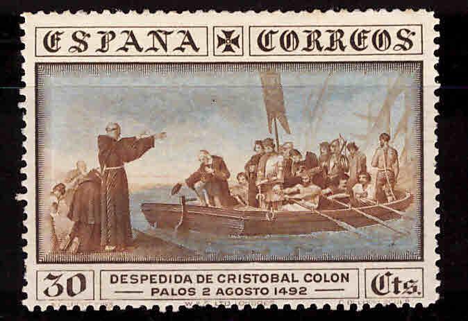 SPAIN Scott 427 MH* 1930 Columbus stamp