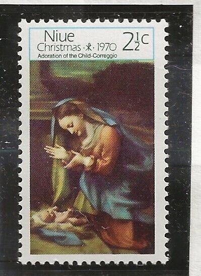 NIUE Sc 120-1+135 NH issue of 1967 - CHRISTMAS