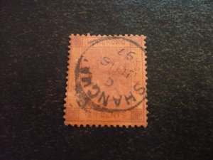 Stamps - Hong Kong (Shanghai) - Scott# 44 - Used Part Set of 1 Stamp