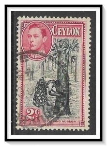 Ceylon #278b Tapping Rubber Tree Used