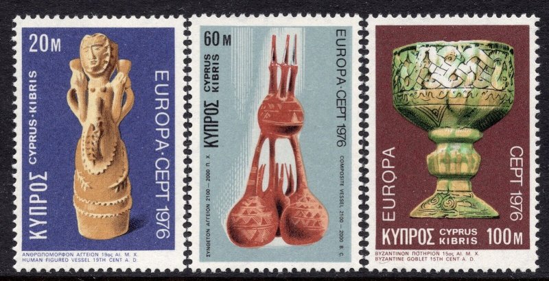 EUROPA CEPT 1976 - Cyprus - Handicrafts - MNH Set