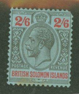 Solomon Islands (British Solomon Islands) #38 Unused Single