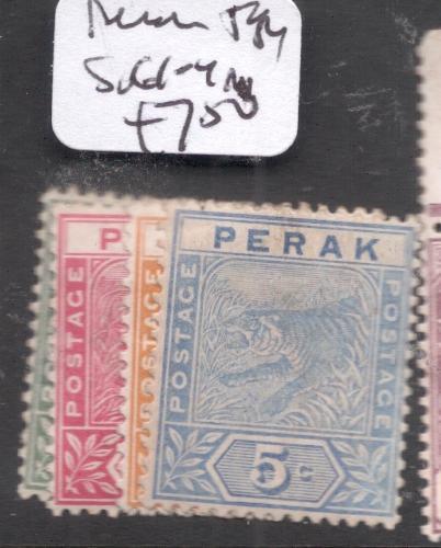 Malaya Perak SG 61-4 Tiger MOG (5div)