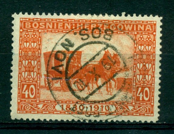 Bosnia & Herzegovina 1910 #56 U SCV(2020)=$3.75