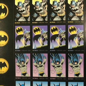 4928-4935    Batman, Comics   MNH Forever sheet of 20    FV $11.00   Issued 2014