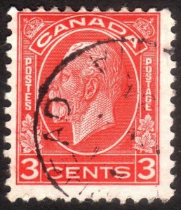 1932, Canada 3c, King George V, Used, Sc 197