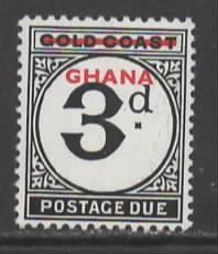 Ghana Sc # J3 mint hinged (RRS)