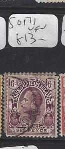 TURKS AND CAICOS  (PP2909B)  KGV  6D  SG 171     VFU