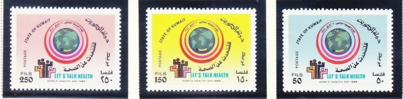 Kuwait 1096-98 MNH 1989 World Health Day Set