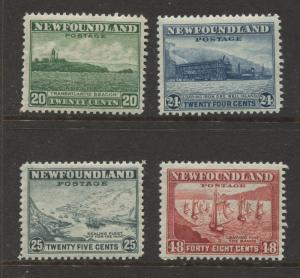 Newfoundland -Scott 263-266 - Definitive Issue -1941 -MNH - Top 4 Values