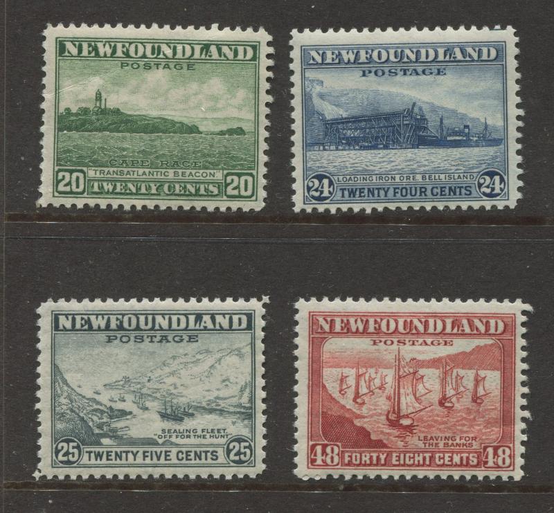 Newfoundland -Scott 263-266 - Definitive Issue -1941 -MNH - Top 4 Values