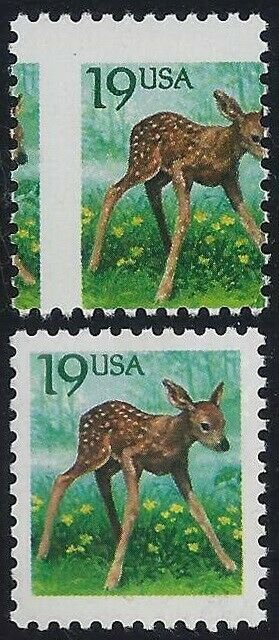 2479 - Huge 2-Way Misperf Error / EFO Fawn Mint NH