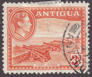 Antigua 89 Used 1938 Fort James
