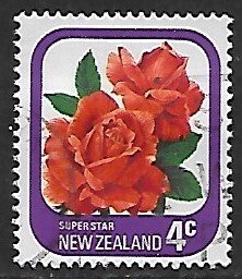 New Zealand # 587 - Rose Super Star - used.....{GR5}