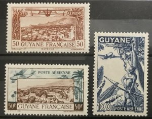 French Guiana #C8A-C8C MNH CV$4.00 Vichy [STOCK IMAGE]