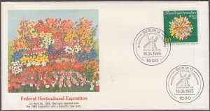 GERMANY (BERLIN) Sc # 9N500 FDC - 1985 BERLIN HORTICULTURAL SHOW