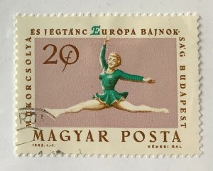 Hungary 1963 Scott 1484 used - 20f, European Figure Skating Championships