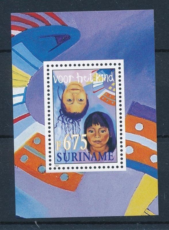 [SU960] Suriname Surinam 1997 Childrens Welfare Souvenir Sheet MNH