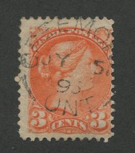 ONTARIO TOWN CANCEL CREEMORE DATED