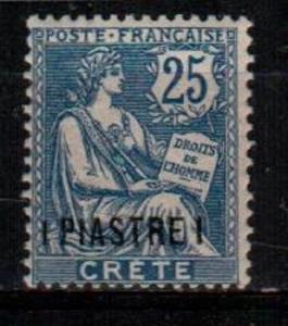 French Offices in Crete Scott 16 Mint hinged (Catalog Value $55.00)