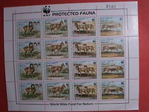 AFGHANISTAN STAMP: 1998 WWF- WORLD WIDE FUND FOR NATURE: WILD SHEEPS-MNH  SHEET