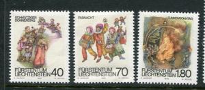 Liechtenstein #756-8 MNH   