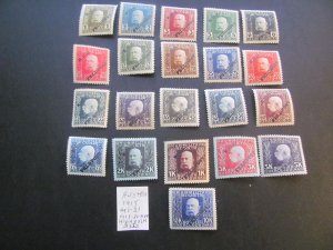 AUSTRIA 1915 MNH/VLH SC M1-21 SET VF/XF $253 (160) HIGH# VLH