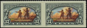 US 3854 Lewis & Clark Bicentennial 37c horz pair (2 stamps) MNH 2004