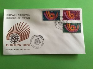 Cyprus First Day Cover Europa 1973 Stamp Cover R43166