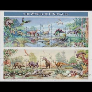 U.S.A. 1997 - Scott# 3136 Sheet-Dinosaur NH