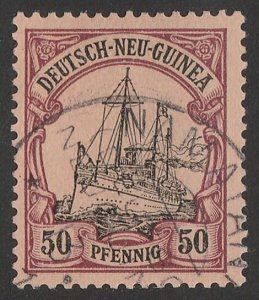 NEW GUINEA - GERMAN Postmark 'Namatanai DNG' cds on Yacht 50pf. Expertised.