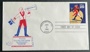 AMERICOVER 93 CIRCUS #2751 APR 6 1993 WASHINGTON DC FIRST DAY COVER (FDC) BX3-2