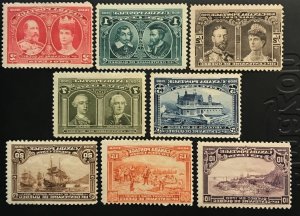 Canada, Scott 96 - 103, Unused, All LHM, Quebec Tercentenary Issue