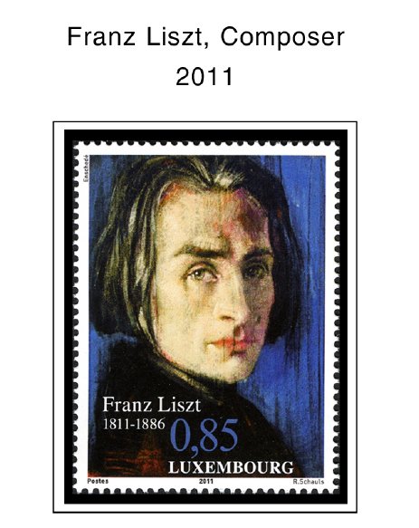 COLOR PRINTED LUXEMBOURG 2011-2020 STAMP ALBUM PAGES (49 illustrated pages)