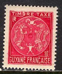 French Guiana 1947: Sc. # J22; **/MNH Single Stamp